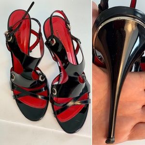 Cesare Paciotti High-shine Black Heels